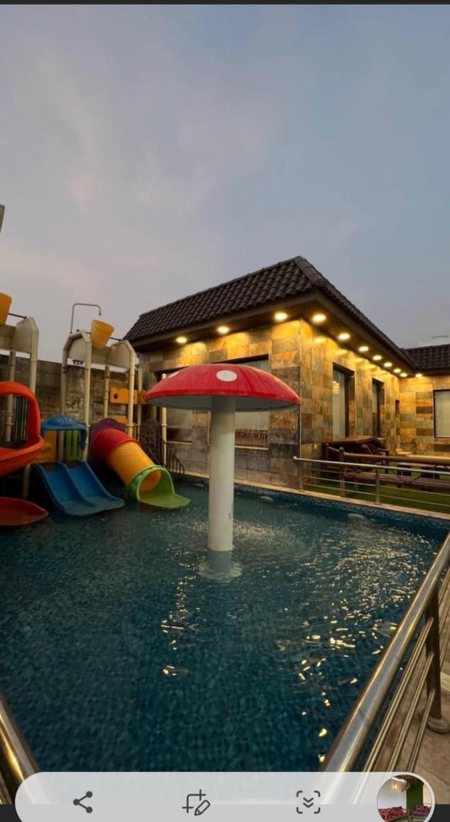 شاليهات الكوخ السويسري وأكوابارك Villa Ash Shishah Luaran gambar