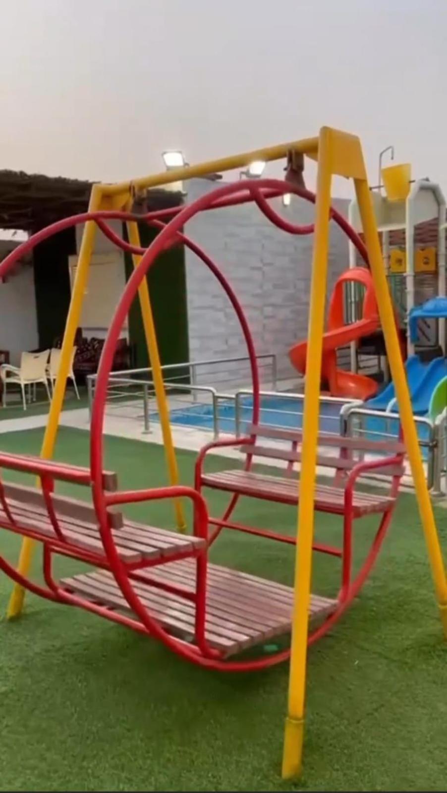 شاليهات الكوخ السويسري وأكوابارك Villa Ash Shishah Luaran gambar