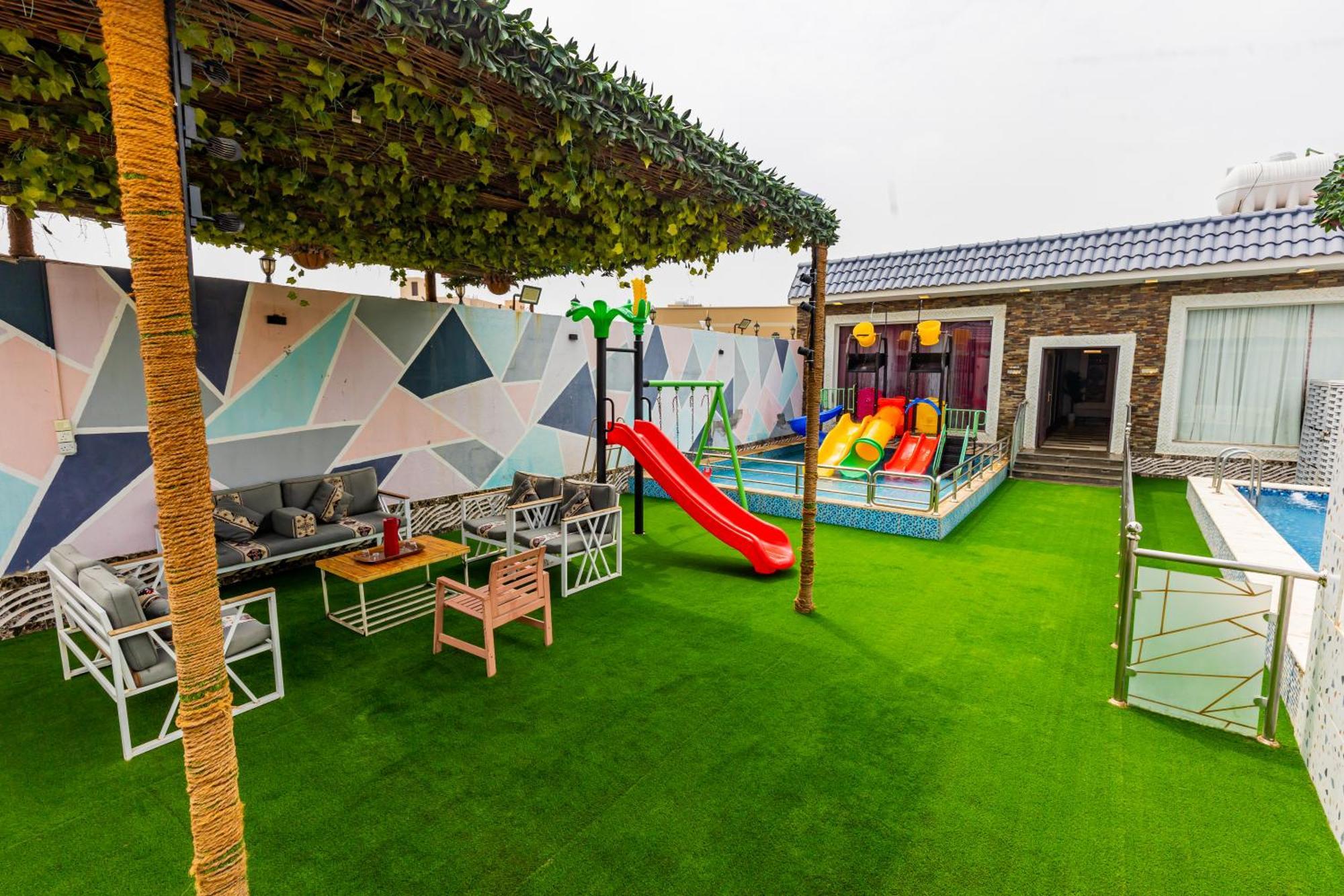 شاليهات الكوخ السويسري وأكوابارك Villa Ash Shishah Luaran gambar