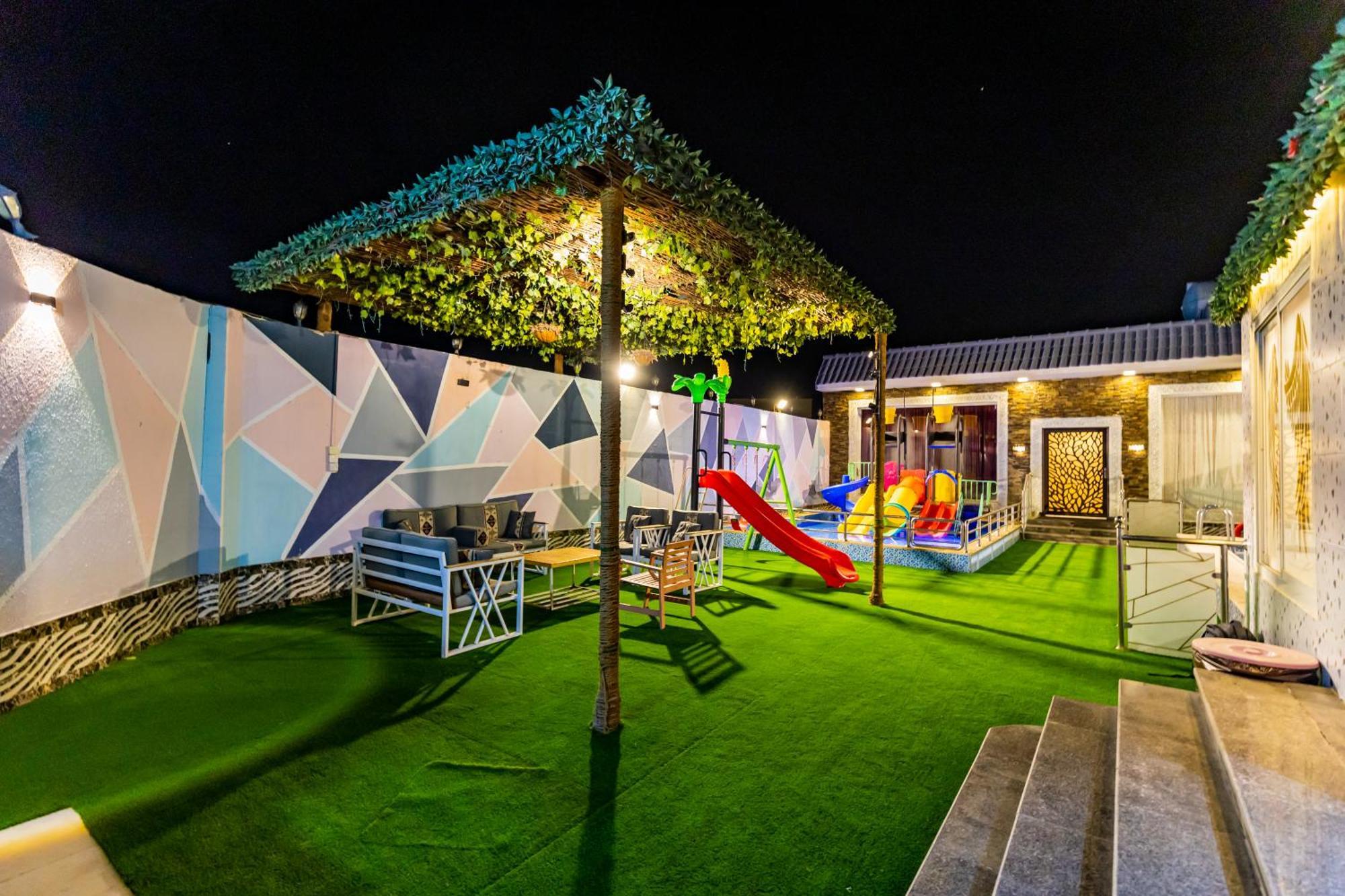 شاليهات الكوخ السويسري وأكوابارك Villa Ash Shishah Luaran gambar
