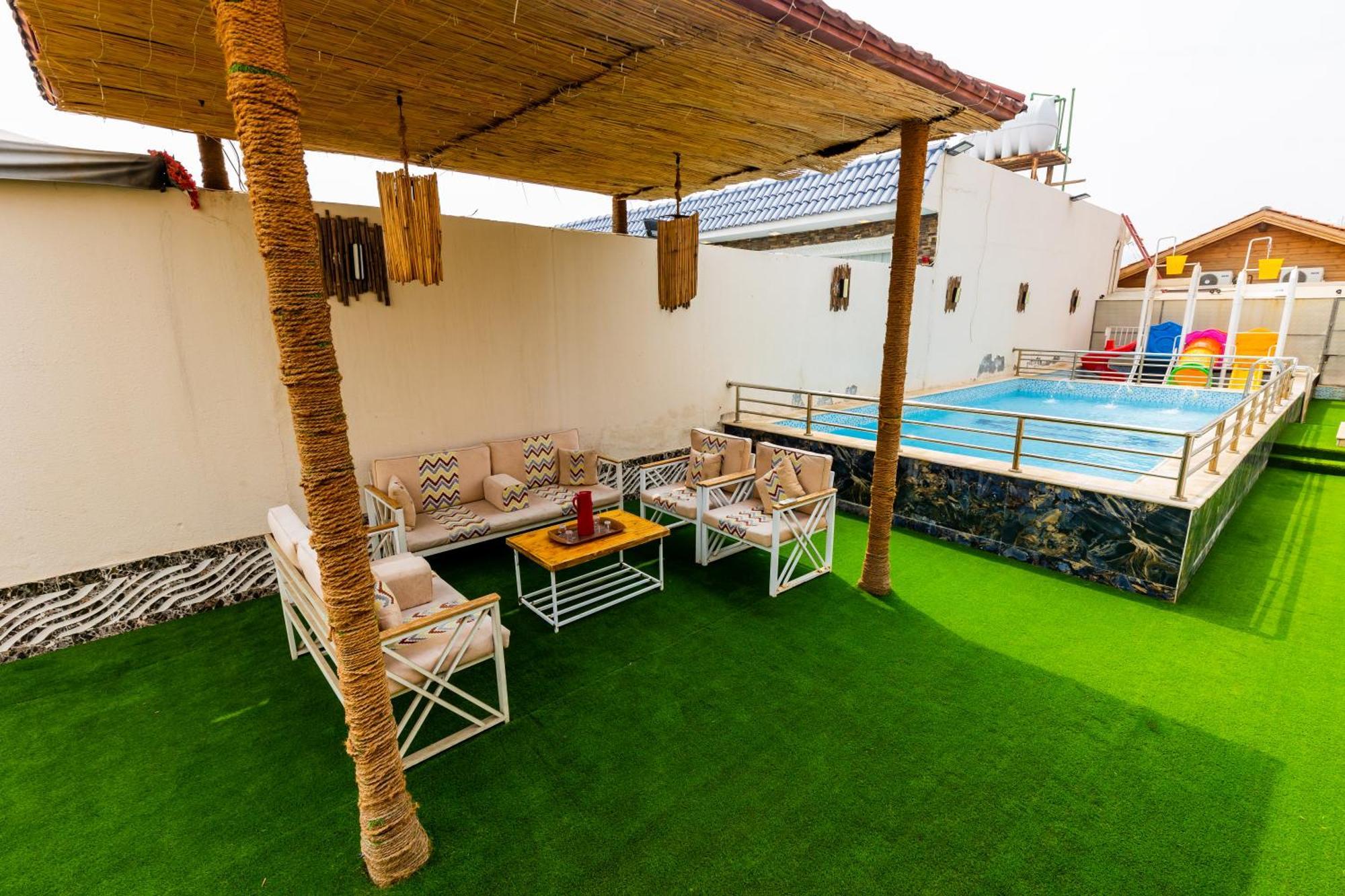 شاليهات الكوخ السويسري وأكوابارك Villa Ash Shishah Luaran gambar
