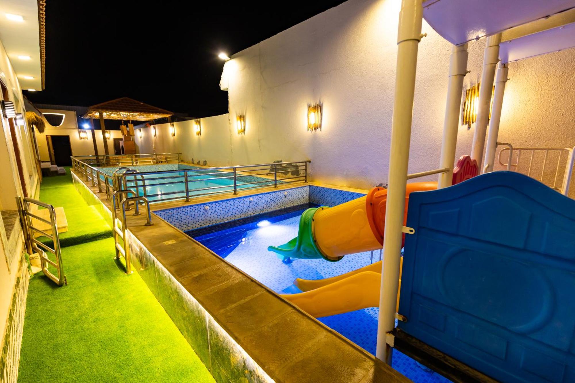 شاليهات الكوخ السويسري وأكوابارك Villa Ash Shishah Luaran gambar